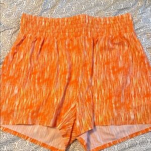 ZYIA Vibrant Orange Athletic Shorts